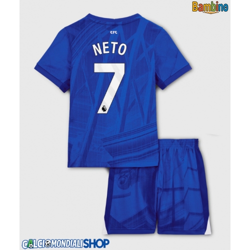 Maglie da calcio Chelsea Pedro Neto #7 Prima Maglia Bambino 2025-26 Manica Corta + Pantaloni corti)